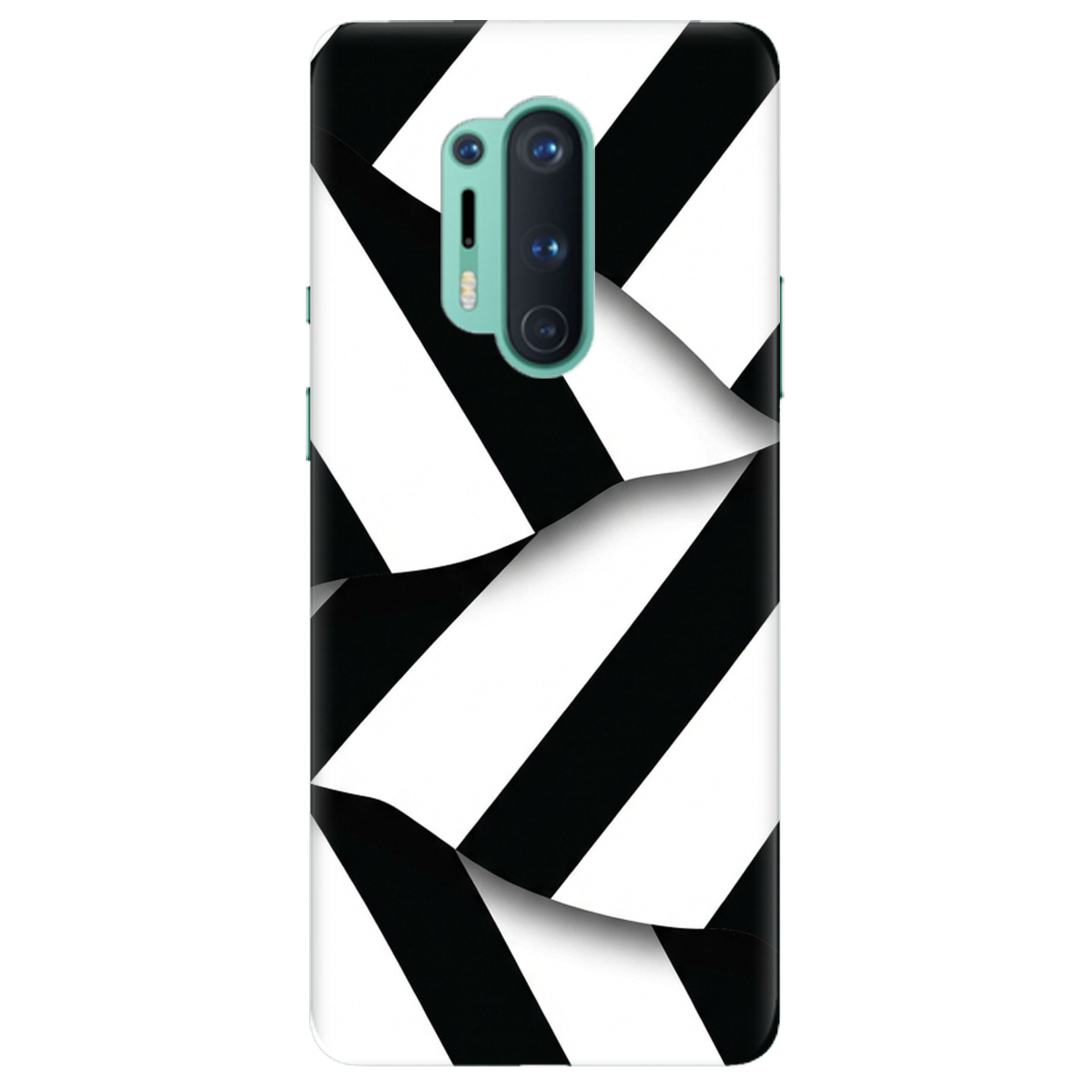 Чохол для OnePlus 8 Pro прозорий LINE BLACK - фото 1 - Чохли для телефонів