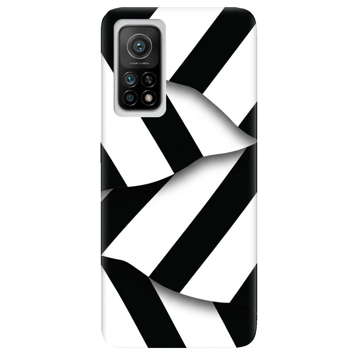 Чехол для Xiaomi Mi 10T/ Mi 10T Pro прозрачный LINE BLACK - фото 1 - Чехлы для телефонов