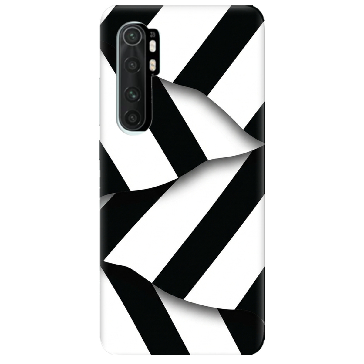 Чохол для Xiaomi Mi Note 10 Lite прозорий LINE BLACK - фото 1 - Чохли для телефонів