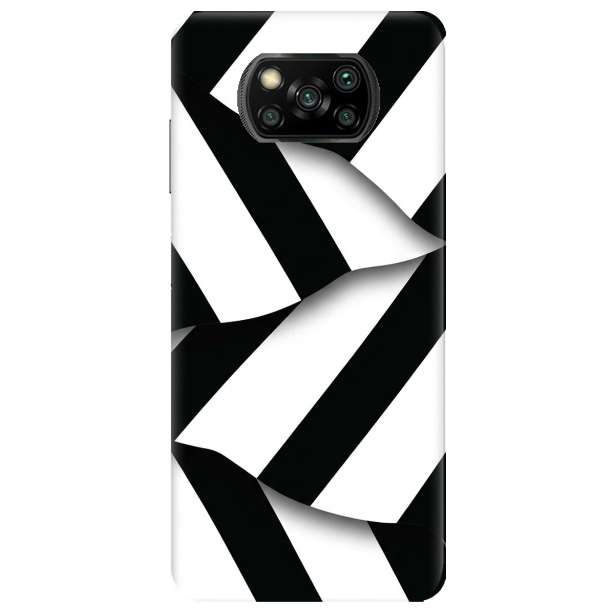 Чохол для Xiaomi Poco X3 прозорий LINE BLACK - фото 1 - Чохли для телефонів