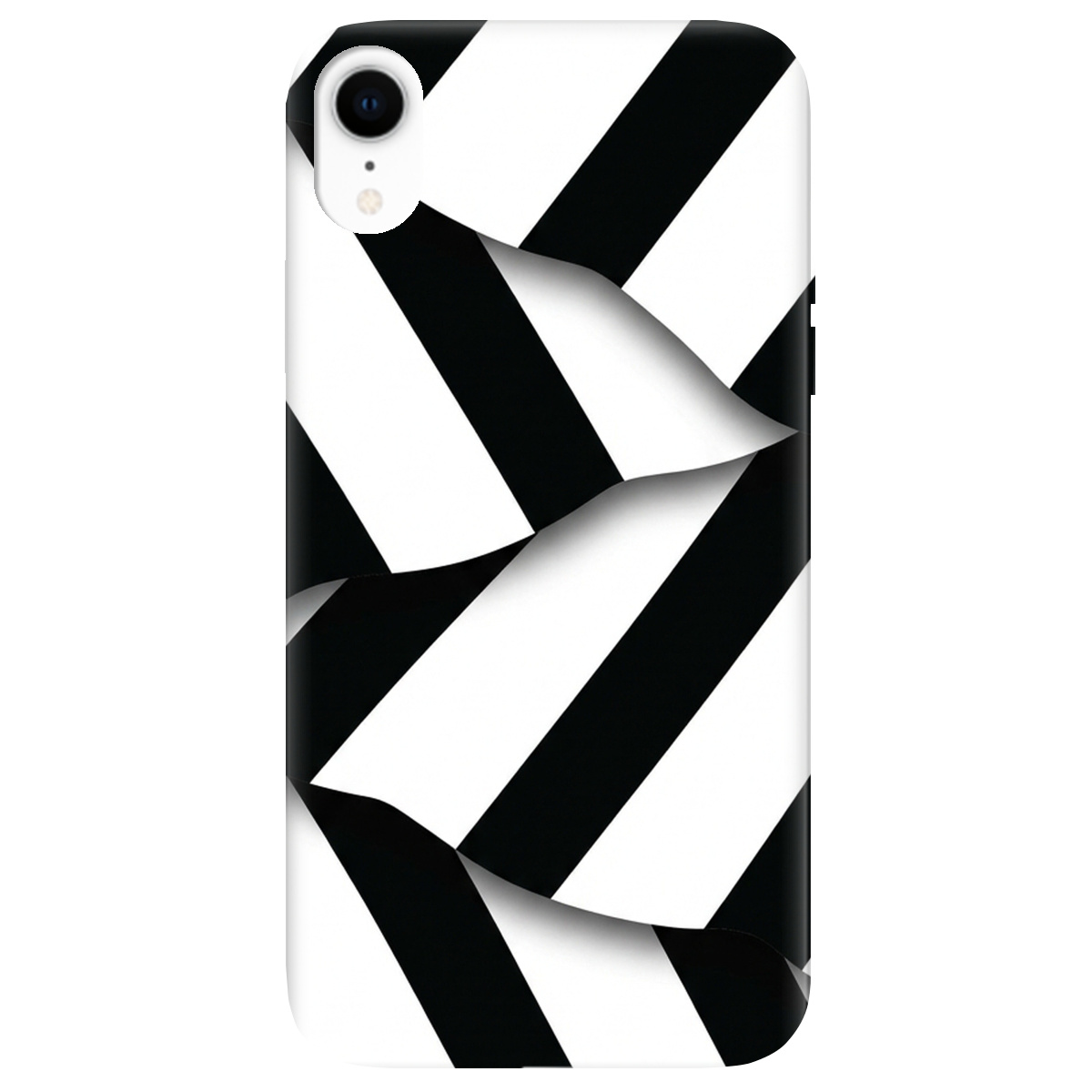 Чехол для Apple iPhone XR прозрачный LINE BLACK - фото 1 - Чехлы для телефонов