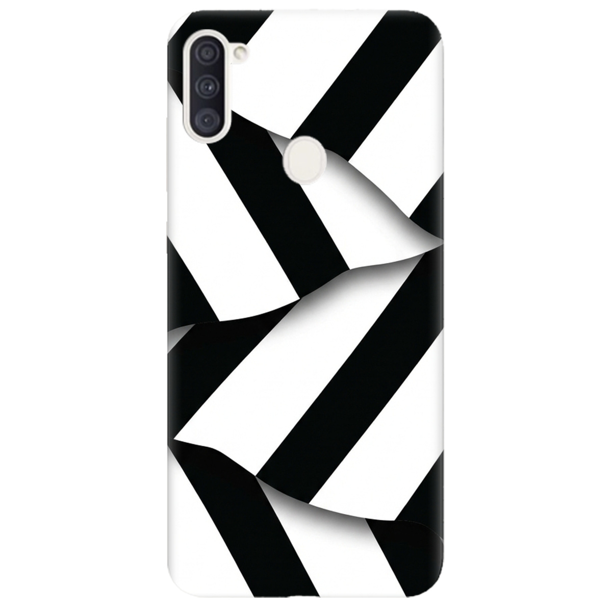 Чохол для Samsung Galaxy M11 прозорий LINE BLACK - фото 1 - Чохли для телефонів