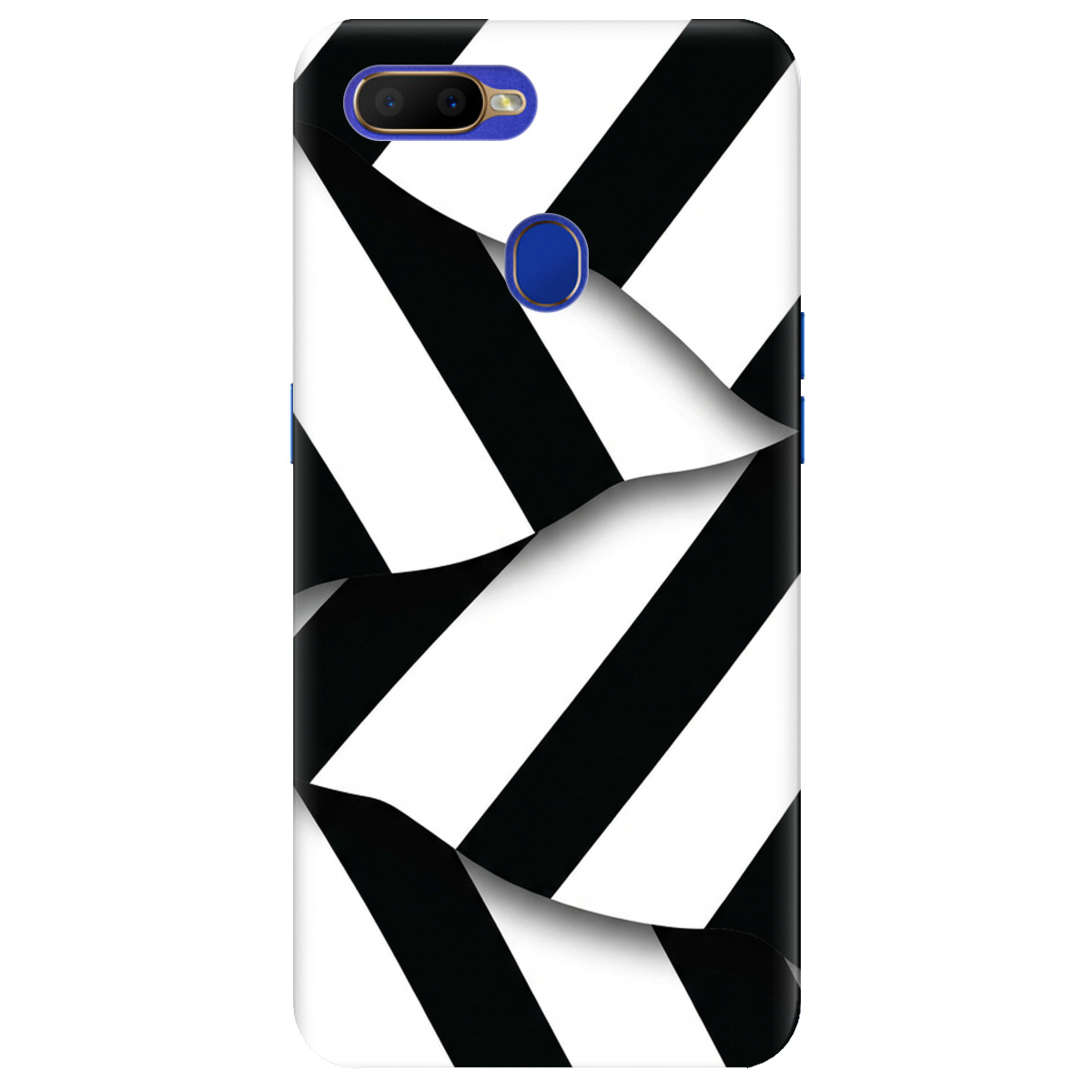 Чохол для Oppo A5s прозорий LINE BLACK - фото 1 - Чохли для телефонів