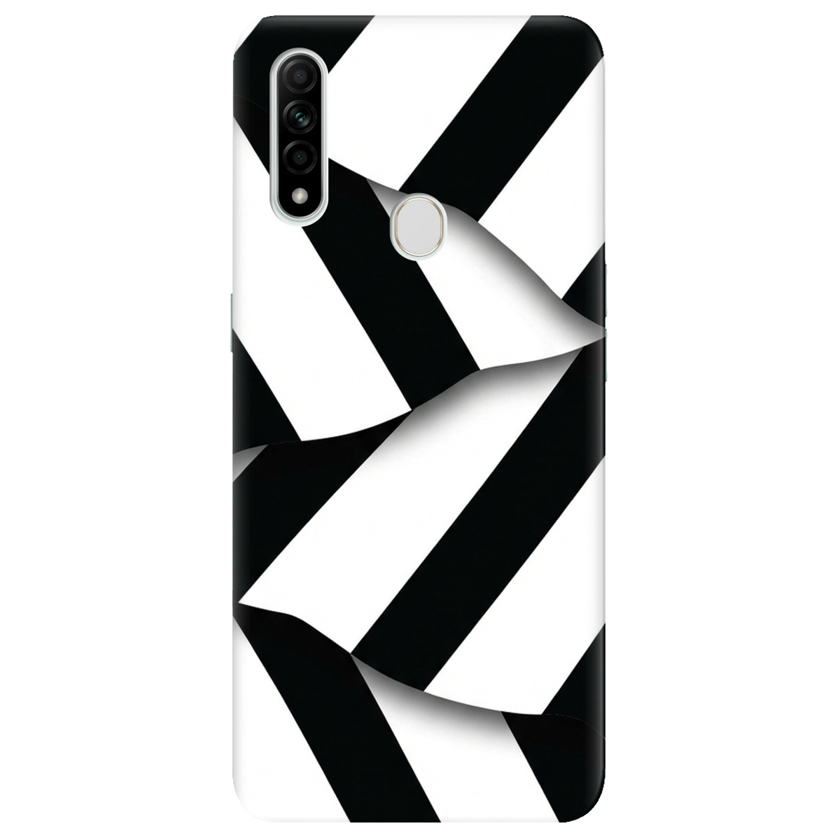 Чохол для Oppo A31 прозорий LINE BLACK - фото 1 - Чохли для телефонів