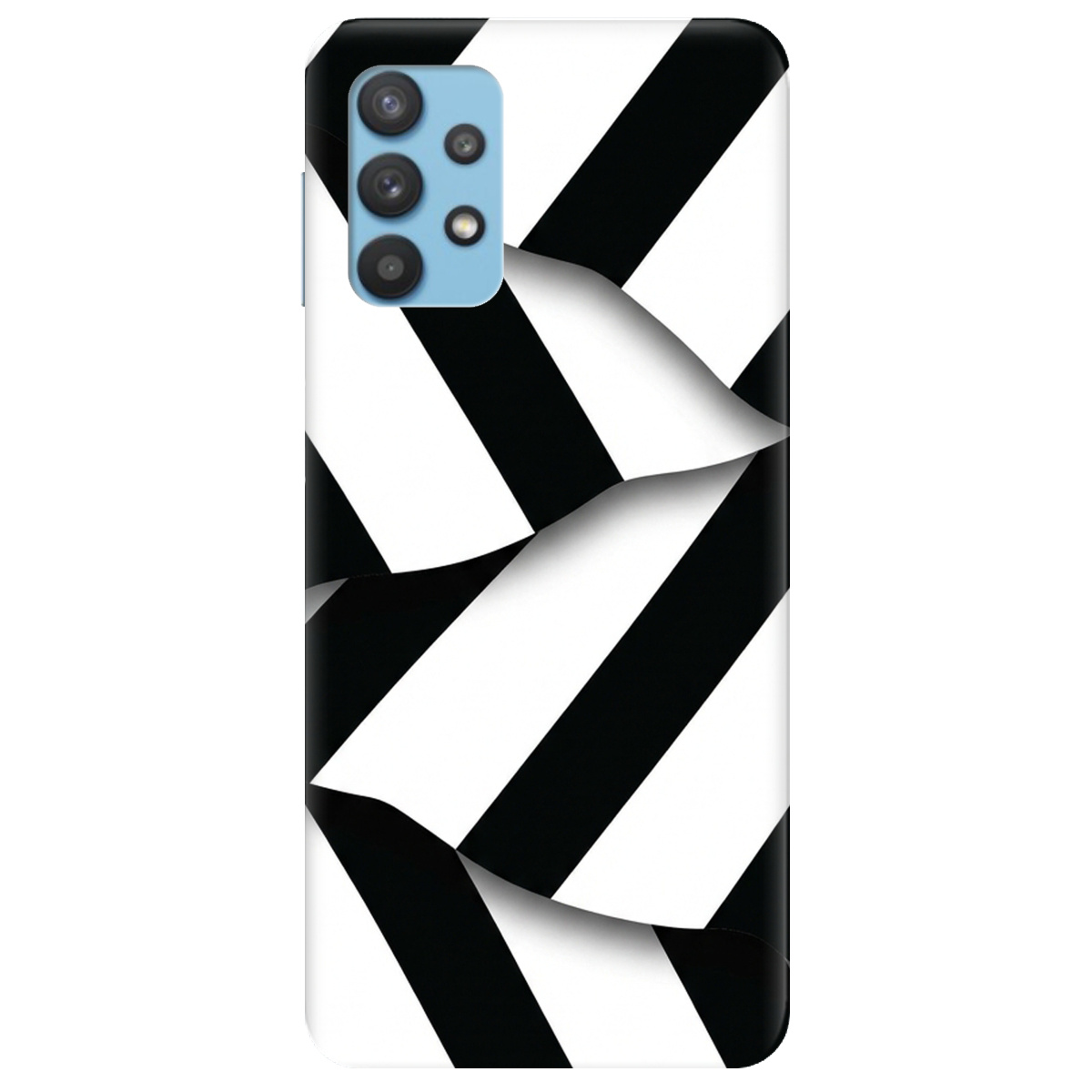 Чехол для Samsung Galaxy A32 4G прозрачный LINE BLACK - фото 1 - Чехлы для телефонов