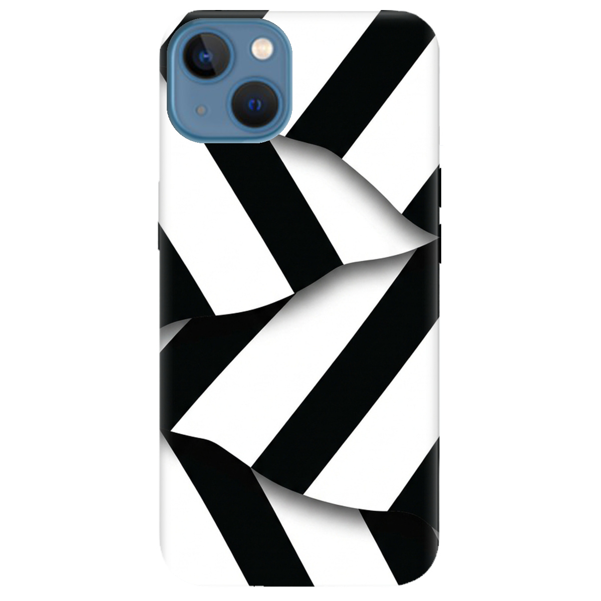 Чехол для Apple iPhone 13 прозрачный LINE BLACK - фото 1 - Чехлы для телефонов