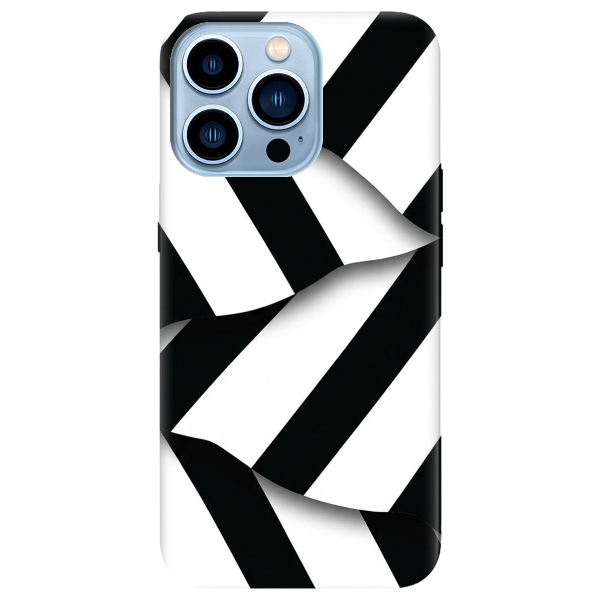 Чехол для Apple iPhone 13 Pro Max прозрачный LINE BLACK - фото 1 - Чехлы для телефонов