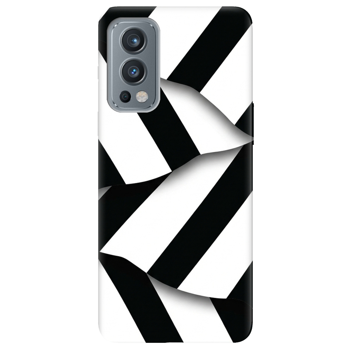 Чохол для OnePlus Nord 2 5G прозорий LINE BLACK - фото 1 - Чохли для телефонів