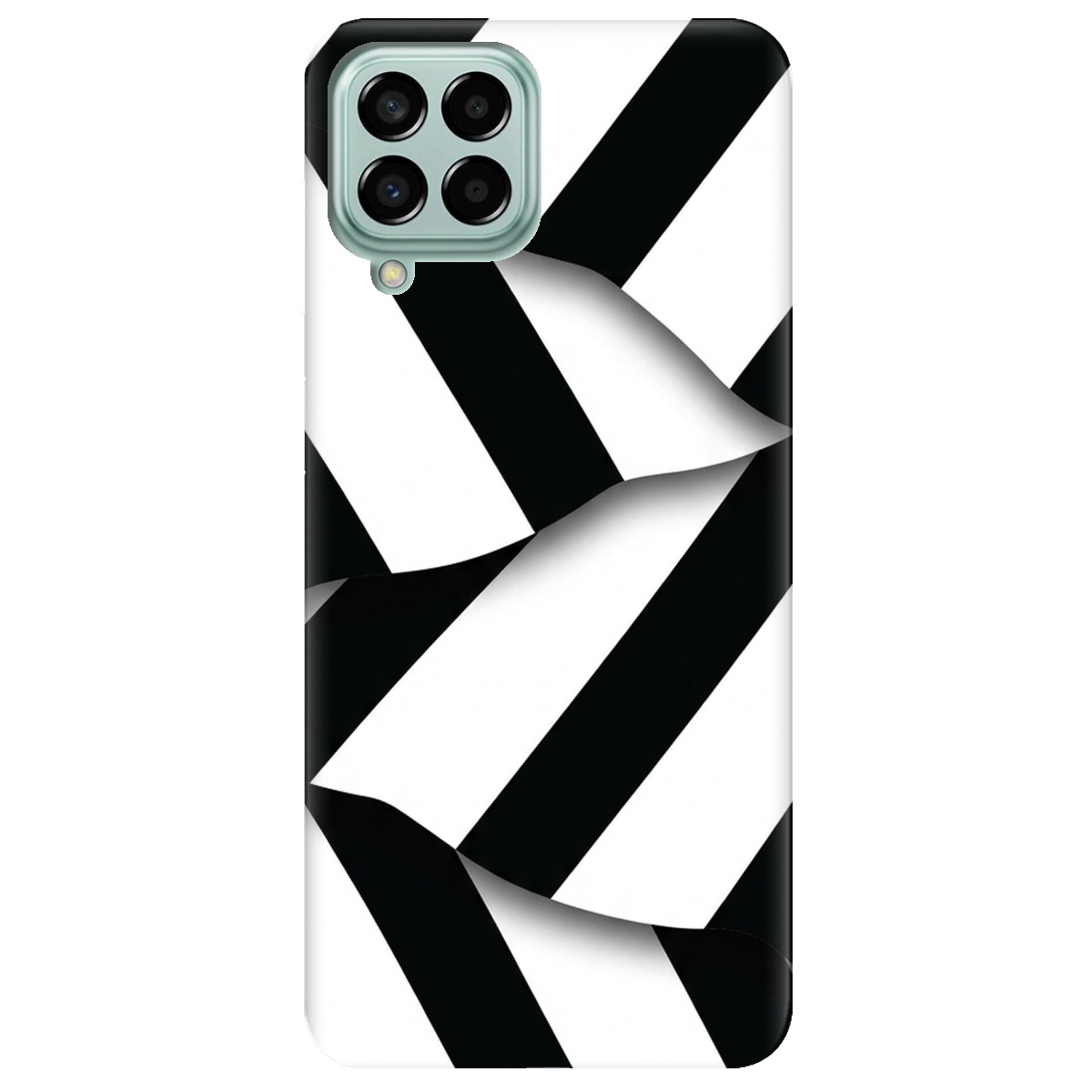 Чохол для Samsung Galaxy M33 5G прозорий LINE BLACK - фото 1 - Чохли для телефонів