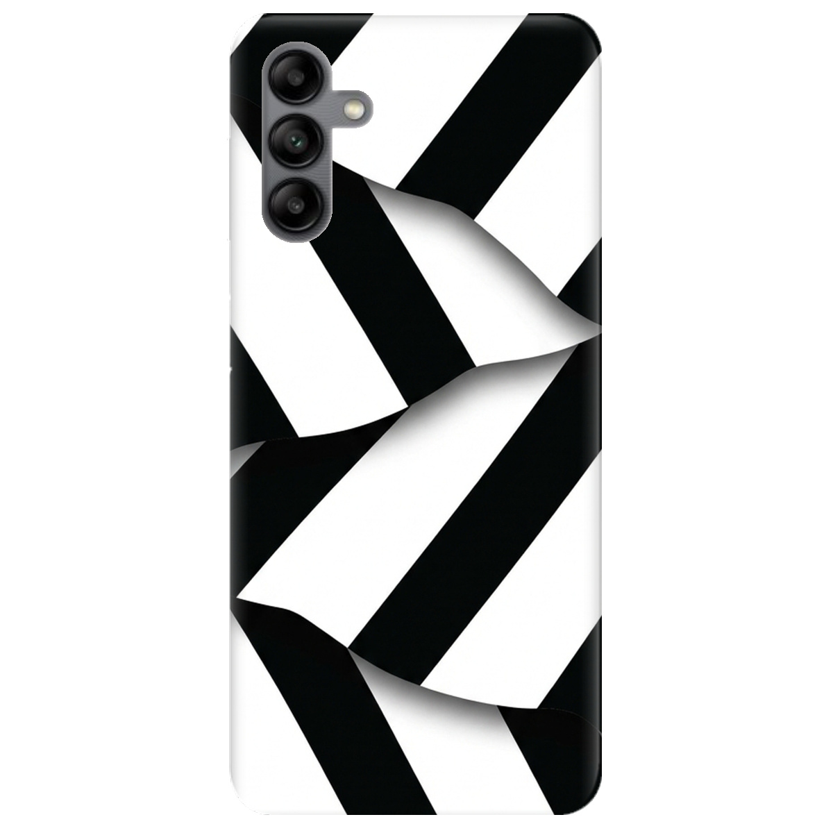 Чохол для Samsung Galaxy A04s прозорий LINE BLACK - фото 1 - Чохли для телефонів