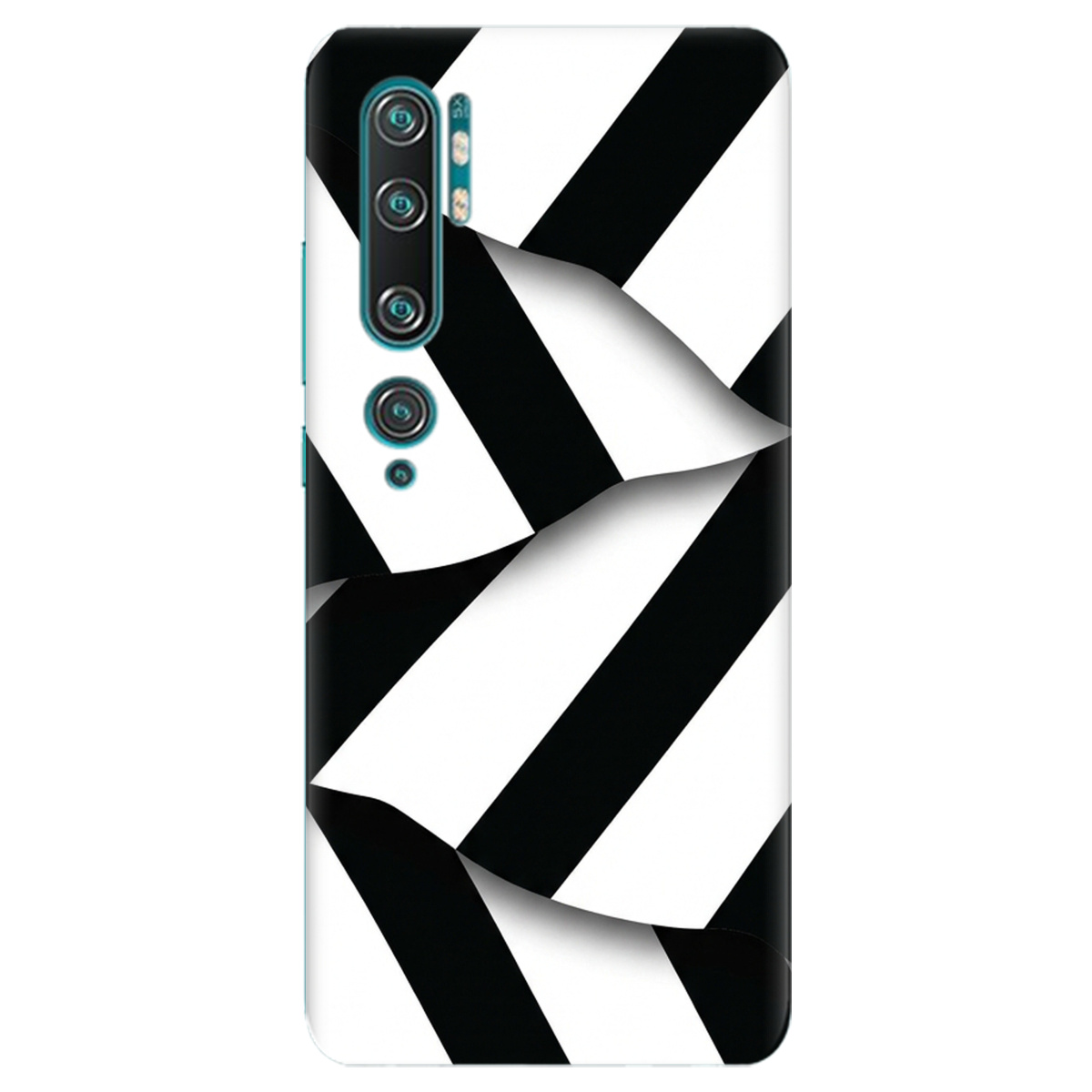 Чехол для Xiaomi Mi Note 10 Pro прозрачный LINE BLACK - фото 1 - Чехлы для телефонов