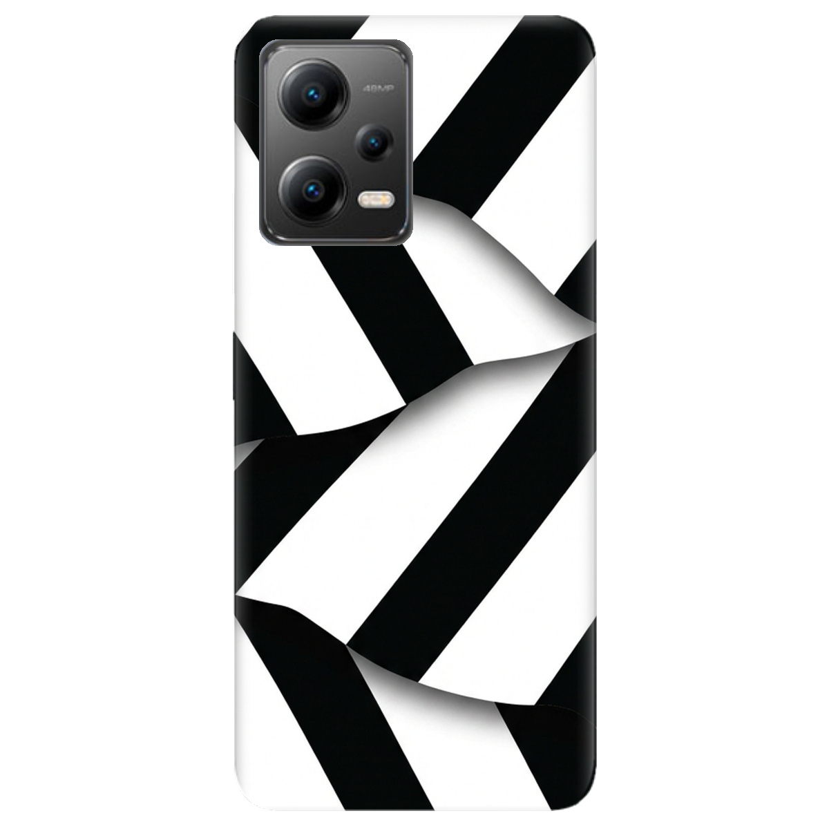 Чохол для Xiaomi Poco X5 5G прозорий LINE BLACK - фото 1 - Чохли для телефонів