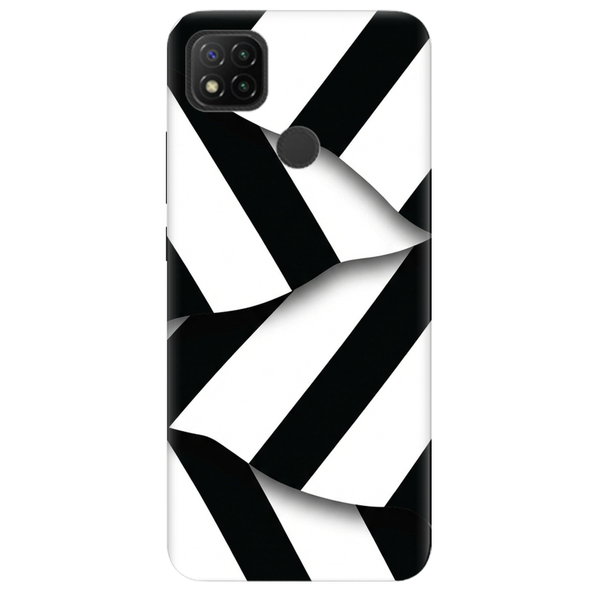 Чехол для Xiaomi Redmi 10A прозрачный LINE BLACK - фото 1 - Чехлы для телефонов