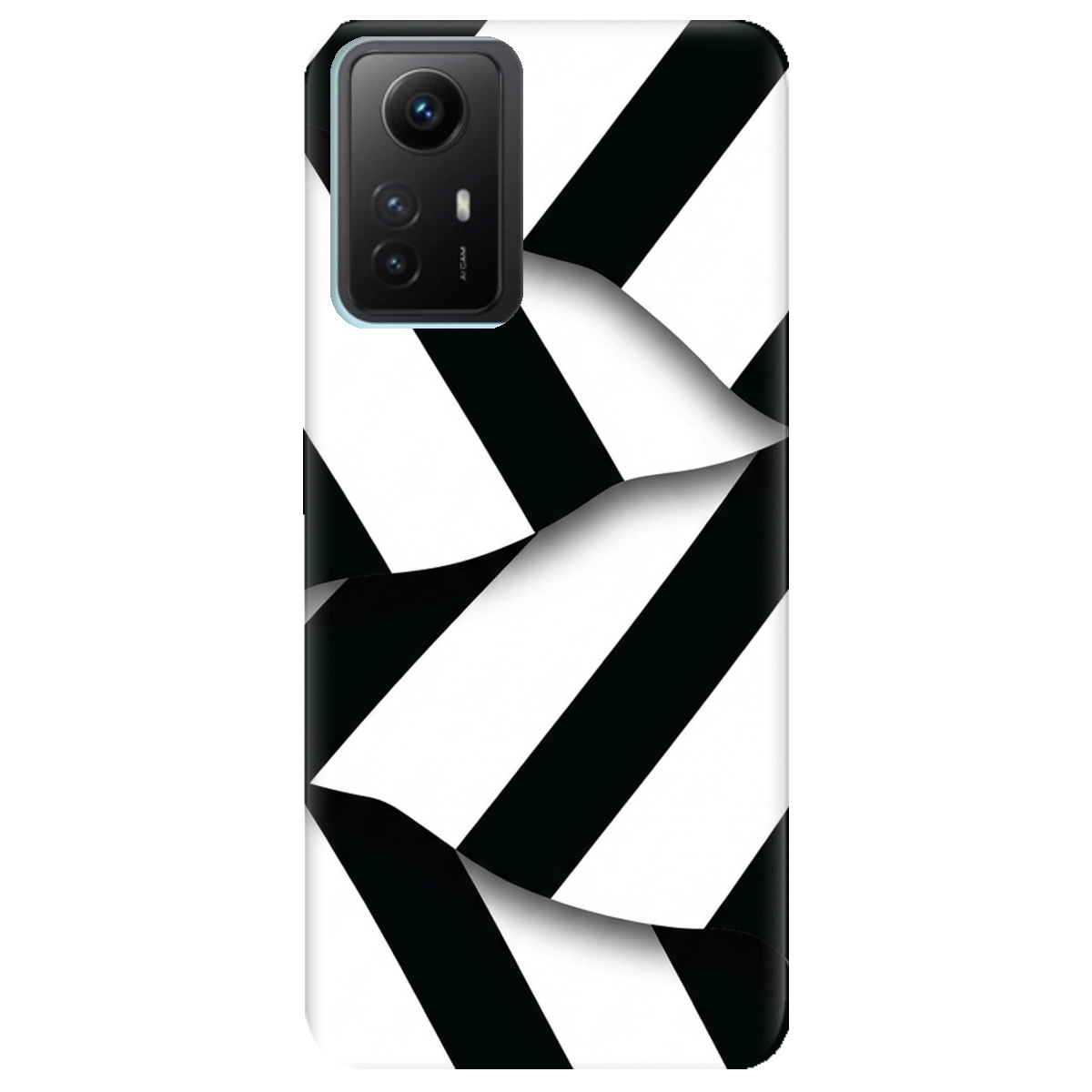 Чохол для Xiaomi Redmi Note 12s прозорий LINE BLACK - фото 1 - Чохли для телефонів