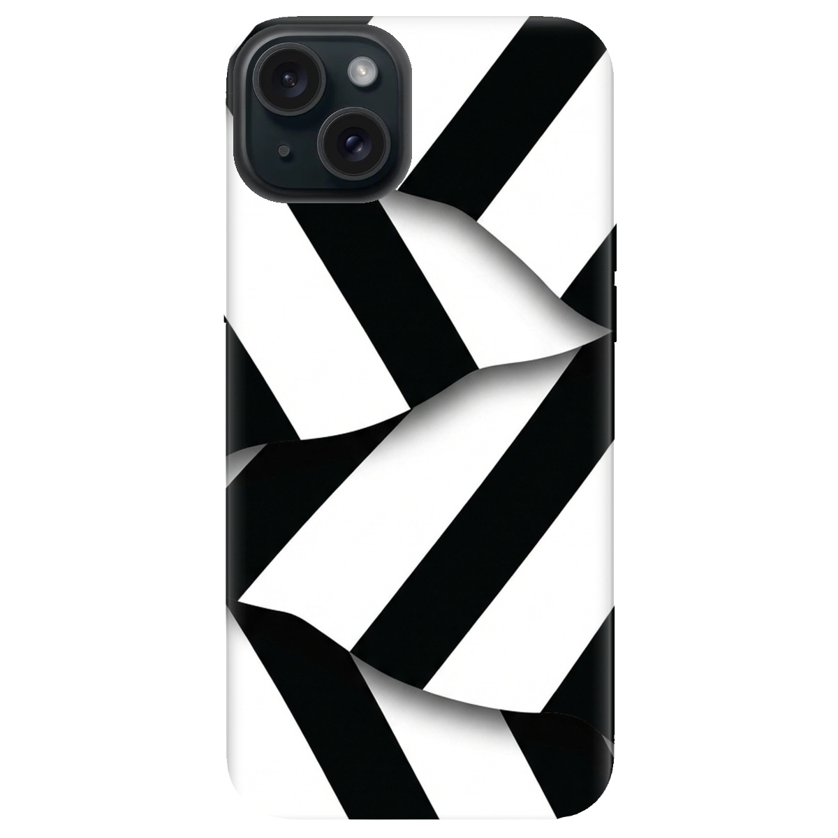 Чехол для Apple iPhone 15 прозрачный LINE BLACK - фото 1 - Чехлы для телефонов