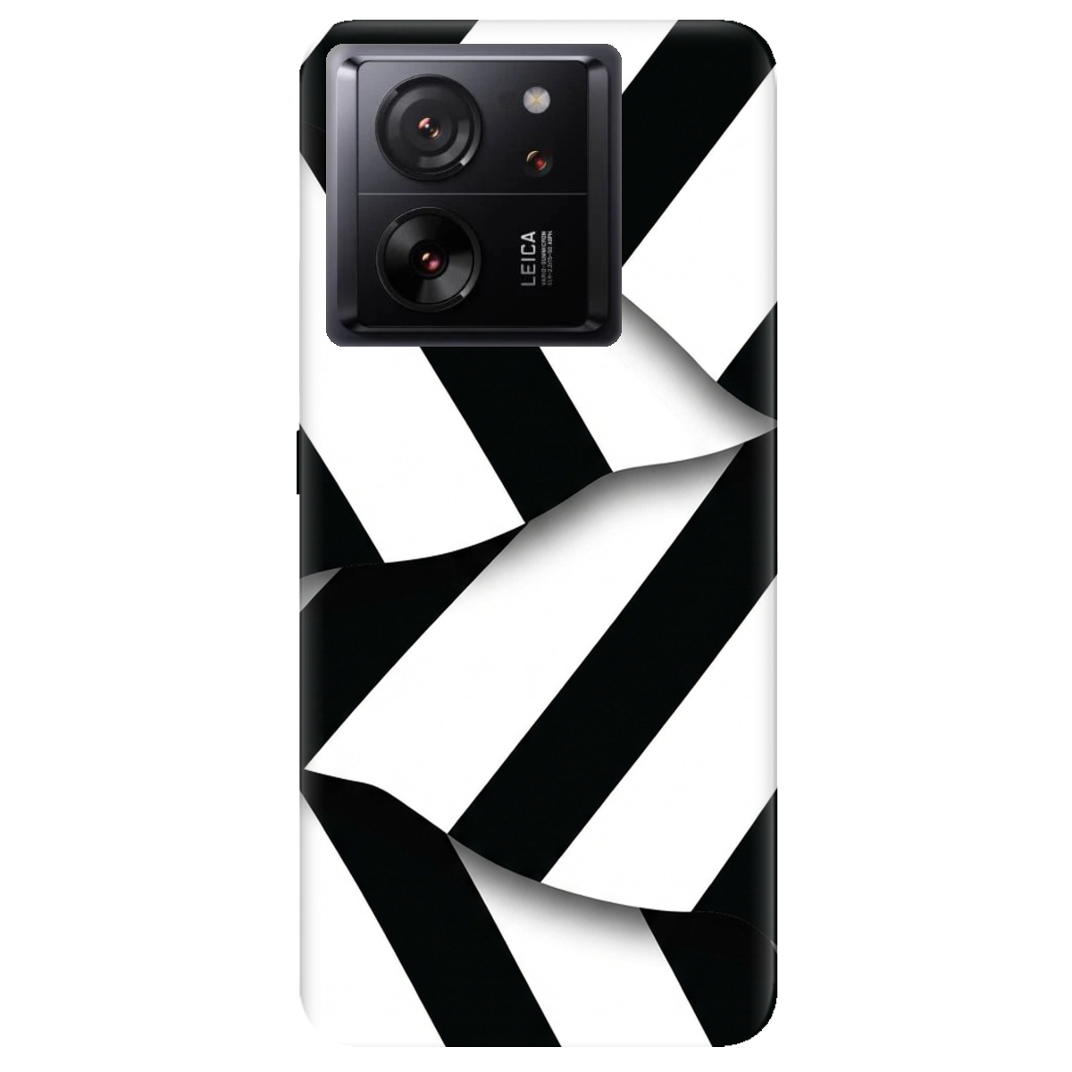 Чохол для Xiaomi 13T прозорий LINE BLACK - фото 1 - Чохли для телефонів