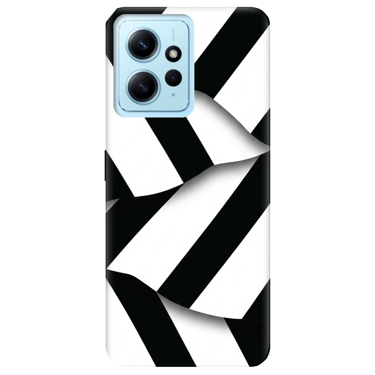 Чехол для Xiaomi Redmi Note 12 4G прозрачный LINE BLACK - фото 1 - Чехлы для телефонов