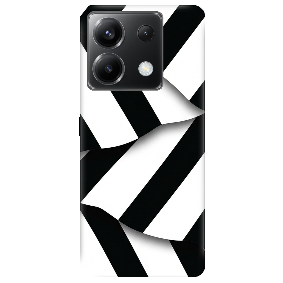 Чохол для Xiaomi Poco X6 прозорий LINE BLACK - фото 1 - Чохли для телефонів