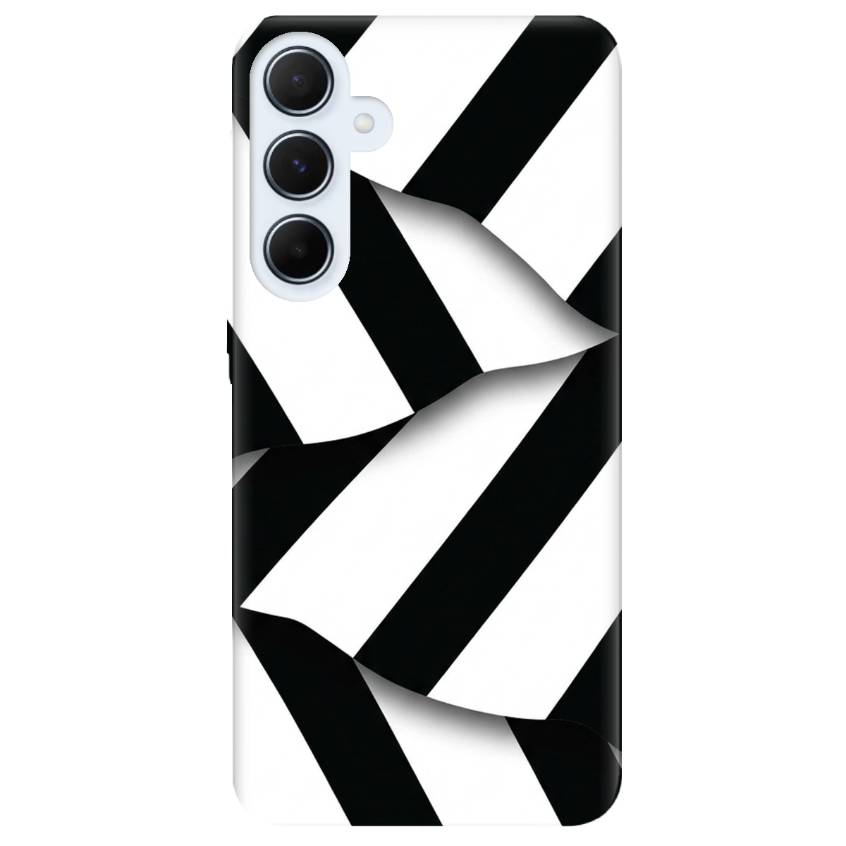 Чехол для Samsung Galaxy A55 прозрачный LINE BLACK - фото 1 - Чехлы для телефонов