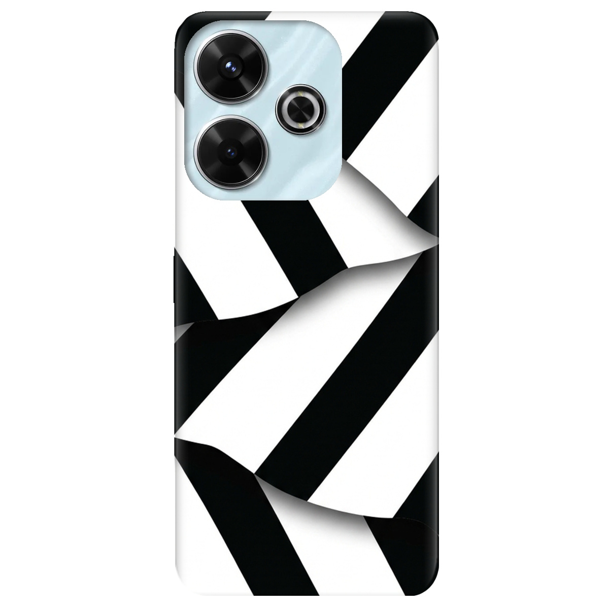 Чохол для Xiaomi Poco M6 4G прозорий LINE BLACK - фото 1 - Чохли для телефонів