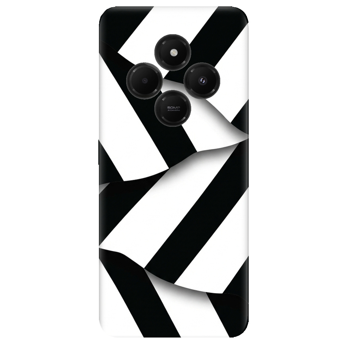 Чохол для Xiaomi Poco C75 прозорий LINE BLACK - фото 1 - Чохли для телефонів