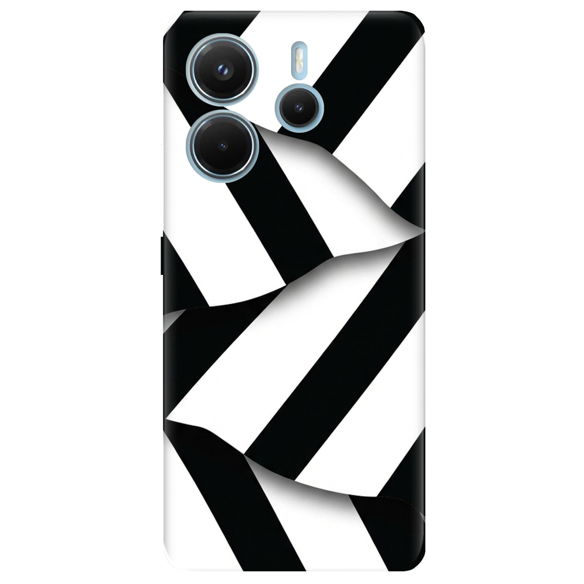 Чохол для Xiaomi Redmi Note 14 4G прозорий LINE BLACK - фото 1 - Чохли для телефонів