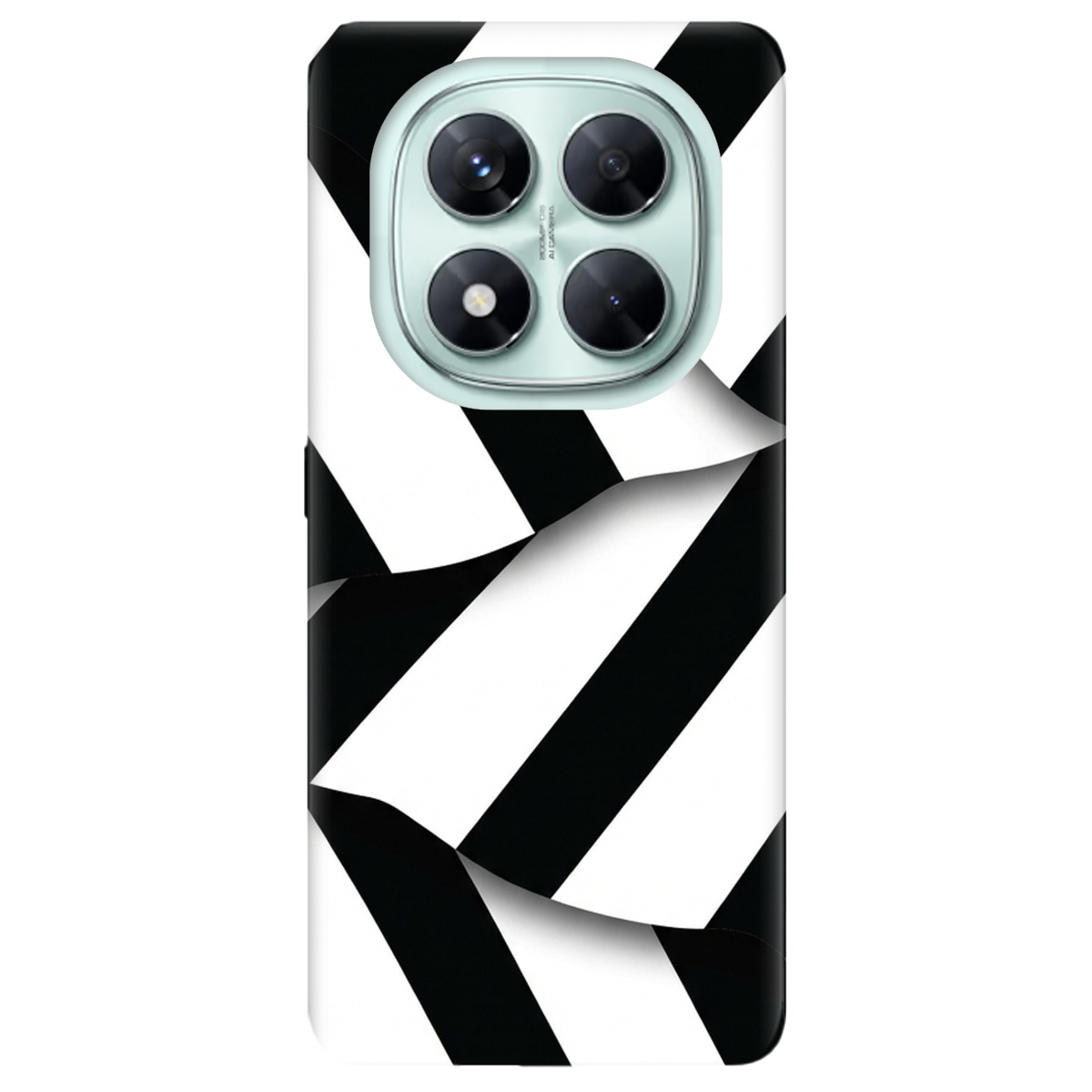 Чехол для Xiaomi Redmi Note 14 Pro 5G прозрачный LINE BLACK - фото 1 - Чехлы для телефонов