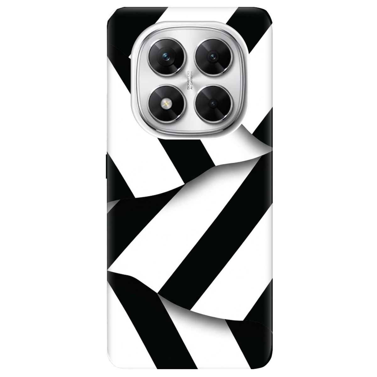 Чохол для Xiaomi Poco X7 прозорий LINE BLACK - фото 1 - Чохли для телефонів