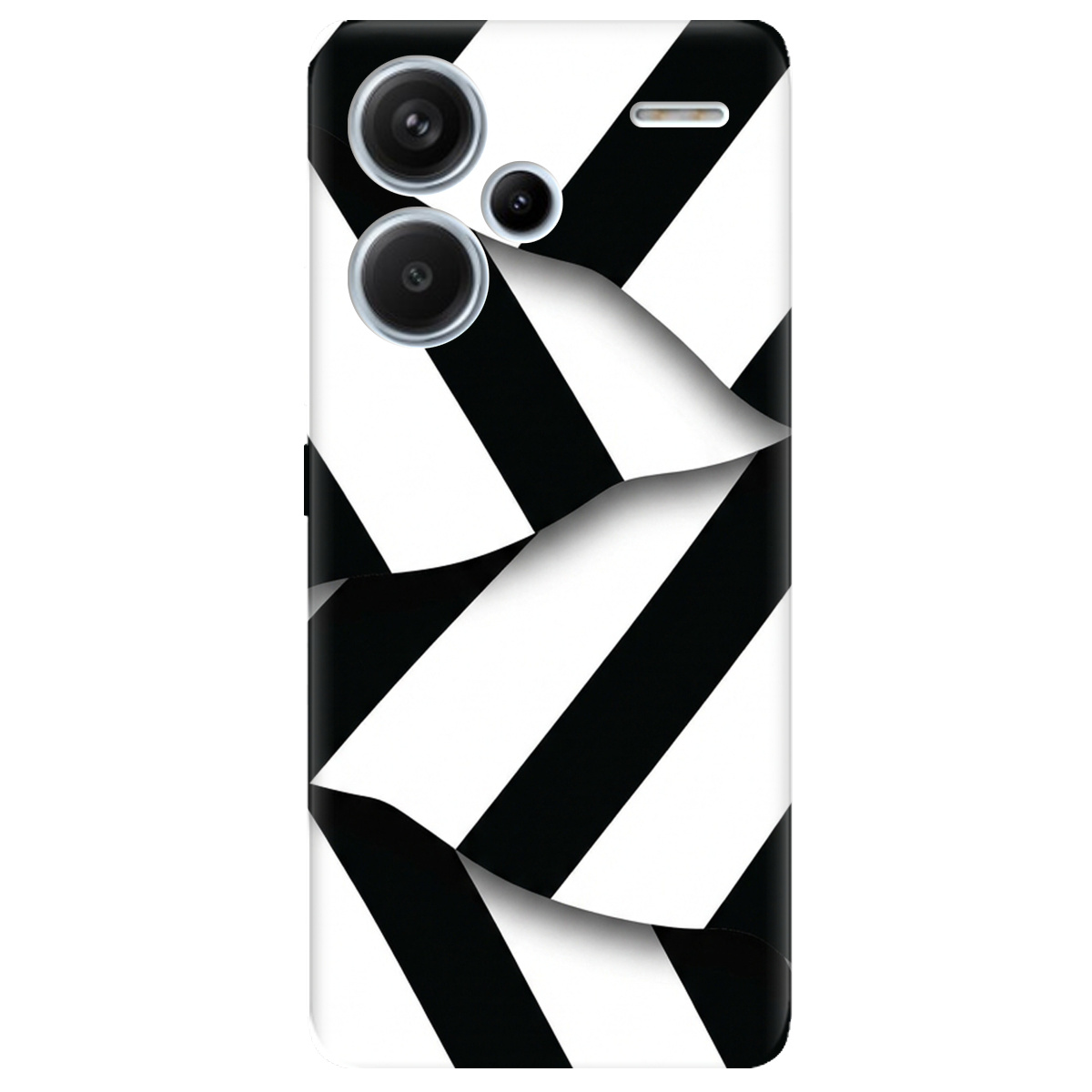 Чехол для Xiaomi Redmi Note 13 Pro + прозрачный LINE BLACK - фото 1 - Чехлы для телефонов