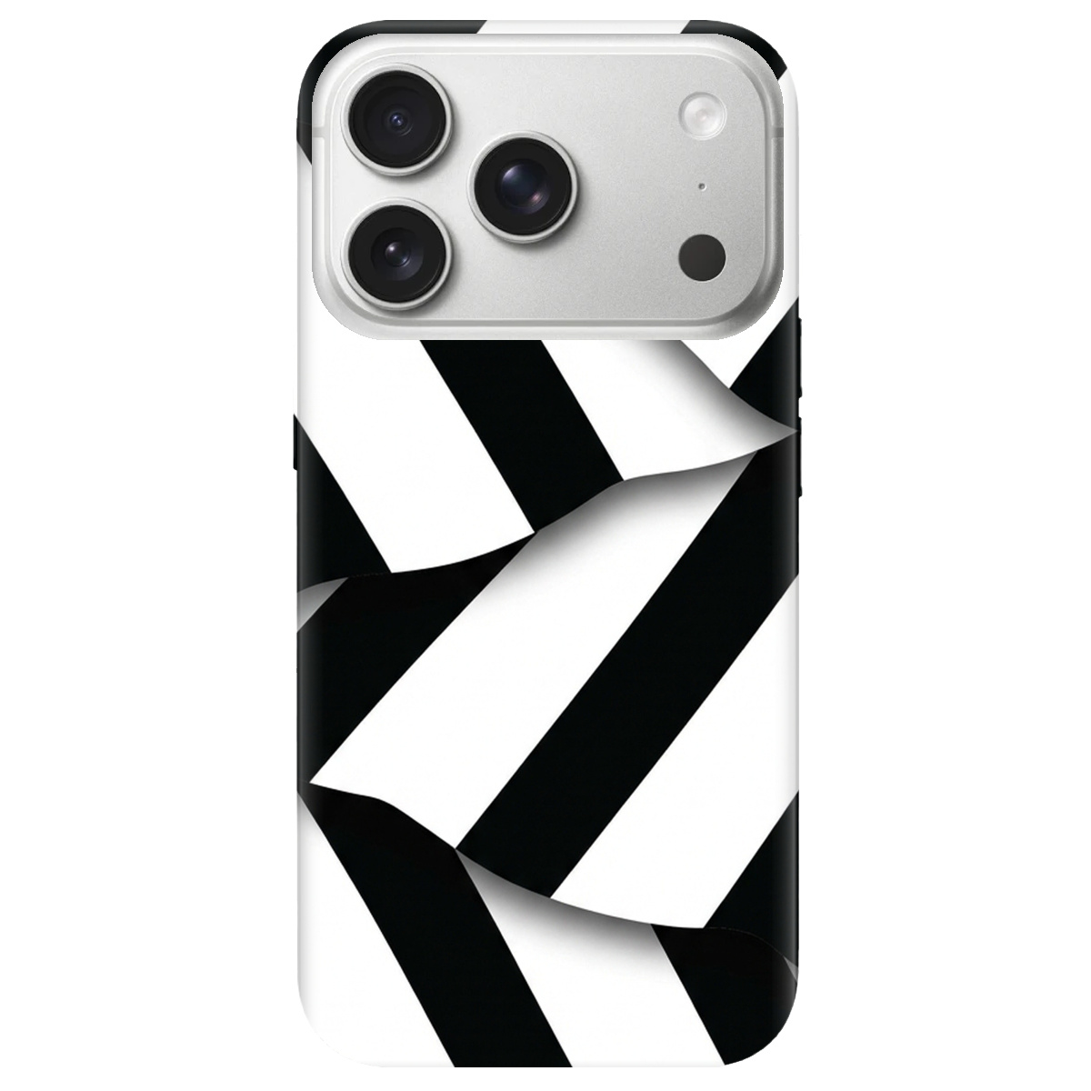 Чехол для Apple iPhone 17 Pro прозрачный LINE BLACK - фото 1 - Чехлы для телефонов