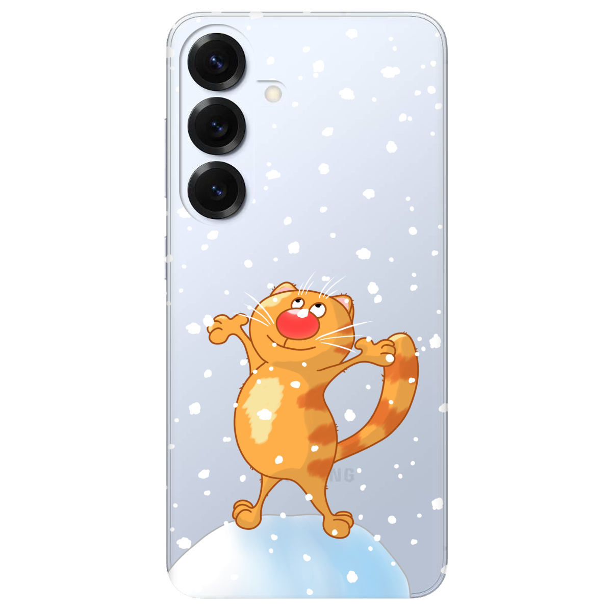 Чохол для Samsung Galaxy S26 прозорий Be Happy - фото 1 - Чохли для телефонів