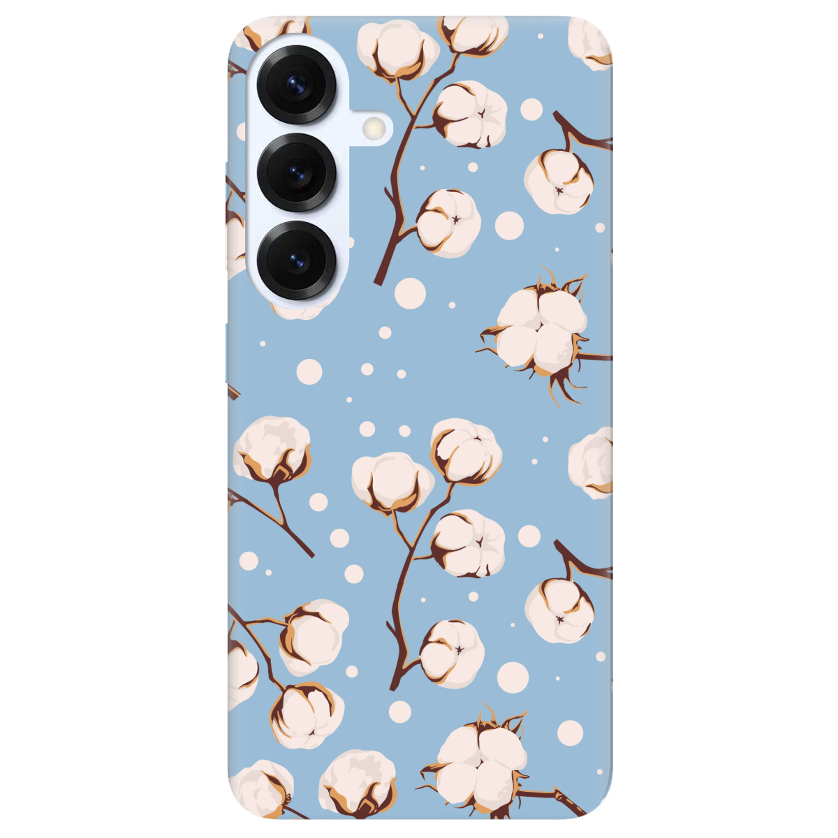 Чохол для Samsung Galaxy S26 прозорий Квітка бавовни - фото 1 - Чохли для телефонів