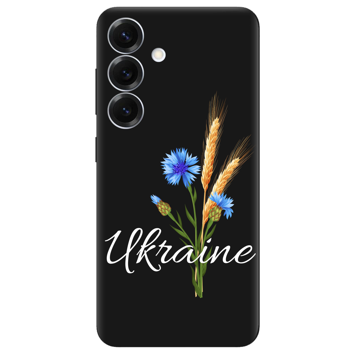 Чехол для Samsung Galaxy S26 черный матовый soft touch Незалежна Україна - фото 1 - Чехлы для телефонов