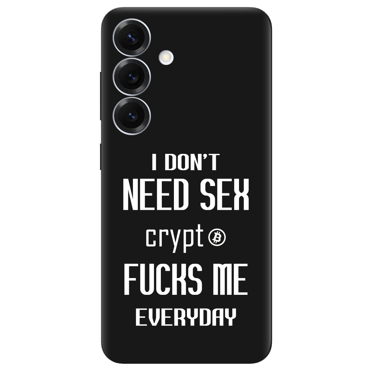 Чохол для Samsung Galaxy S26 чорний матовий soft touch Crypt - фото 1 - Чохли для телефонів