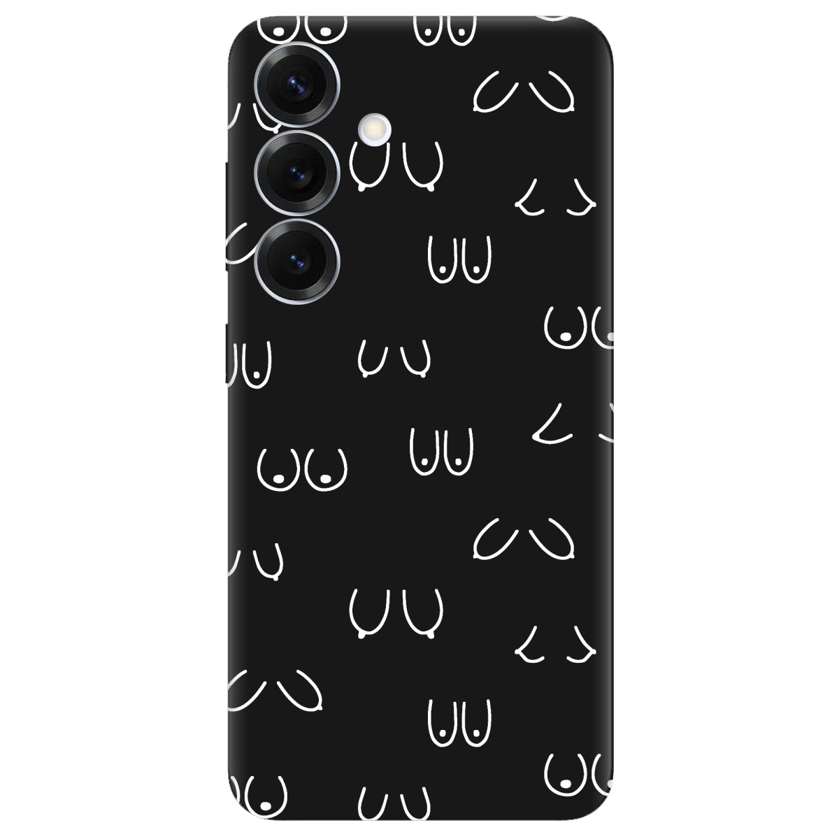 Чохол для Samsung Galaxy S26 чорний матовий soft touch Мова тіла - фото 1 - Чохли для телефонів