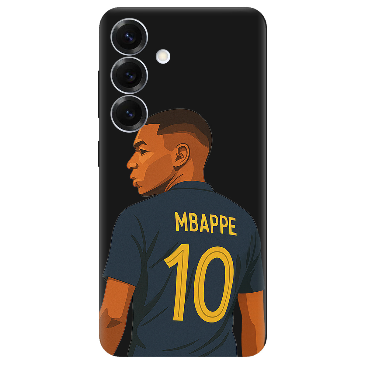 Чохол для Samsung Galaxy S26 чорний матовий soft touch Mbappe - фото 1 - Чохли для телефонів