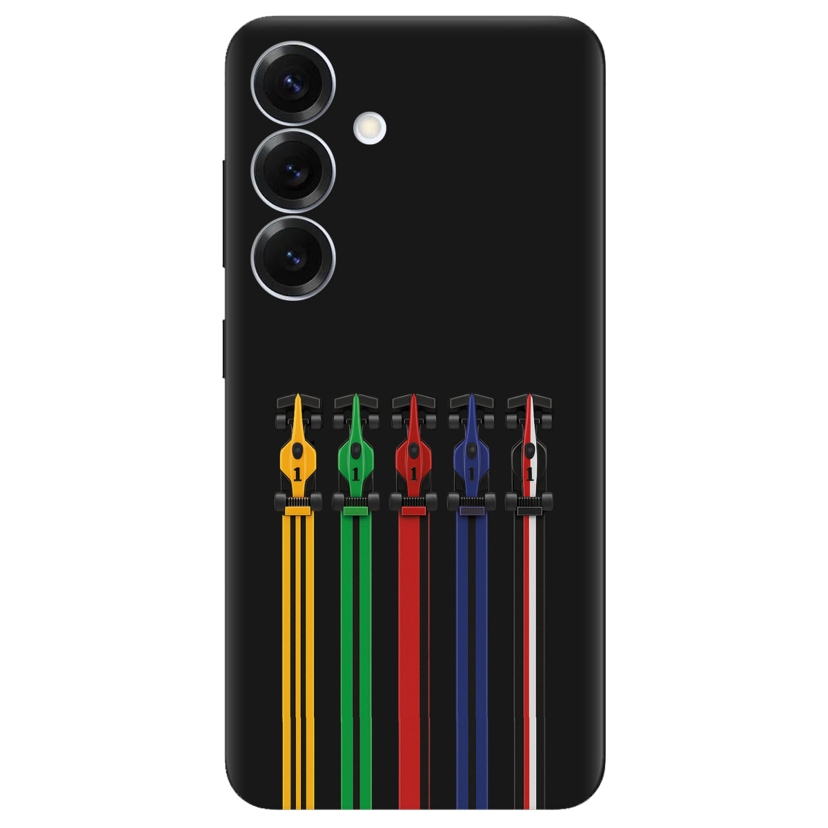 Чохол для Samsung Galaxy S26 чорний матовий soft touch Ревіння двигунів - фото 1 - Чохли для телефонів