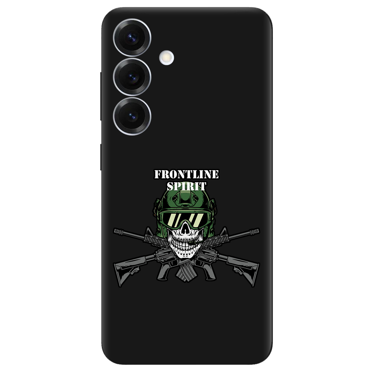 Чохол для Samsung Galaxy S26 чорний матовий soft touch Дух фронту - фото 1 - Чохли для телефонів