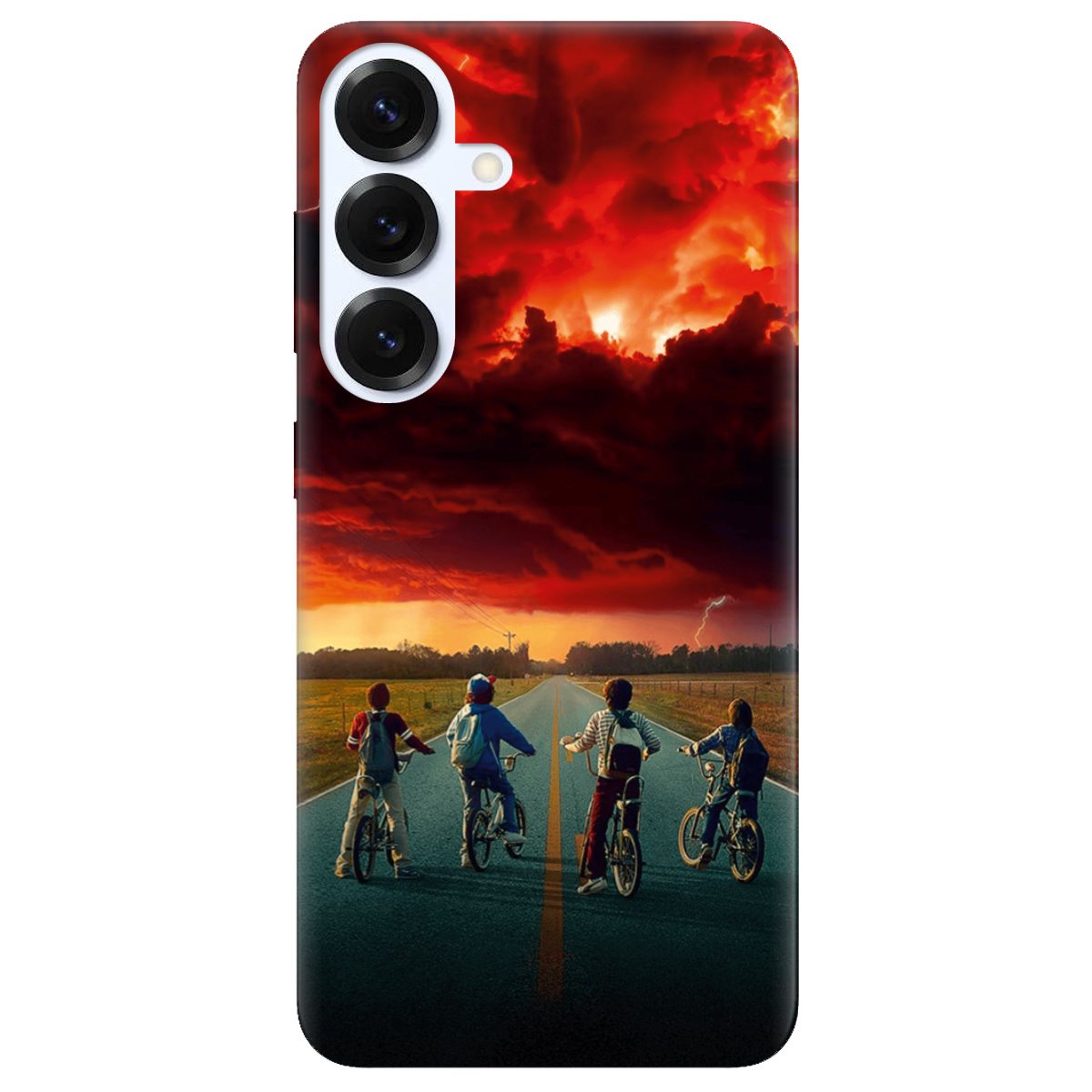 Чохол для Samsung Galaxy S26 прозорий Дивні Дива Червоне небо Хокінса - фото 1 - Чохли для телефонів