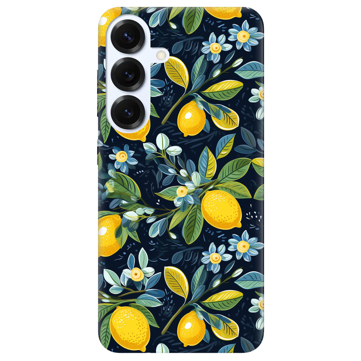 Чехол для Samsung Galaxy S26 Pro прозрачный Lemon with flower - фото 1 - Чехлы для телефонов