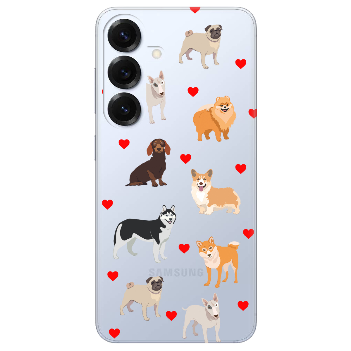 Чохол для Samsung Galaxy S26 Pro прозорий Любов у кожному гав - фото 1 - Чохли для телефонів