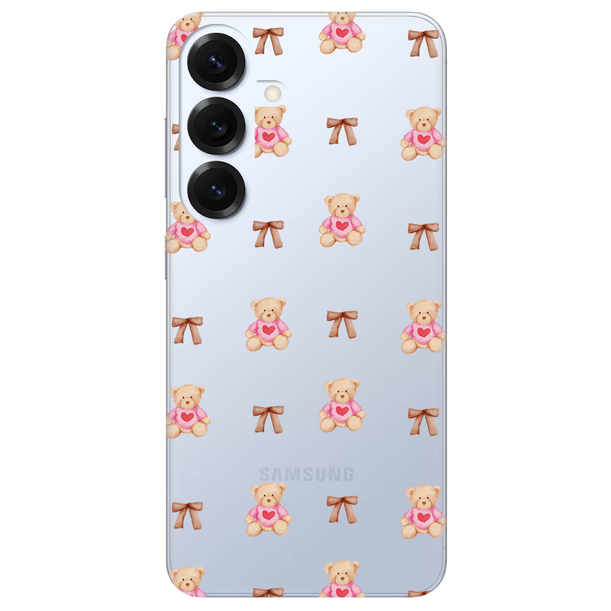 Чохол для Samsung Galaxy S26 Pro прозорий Сердечний ведмедик - фото 1 - Чохли для телефонів
