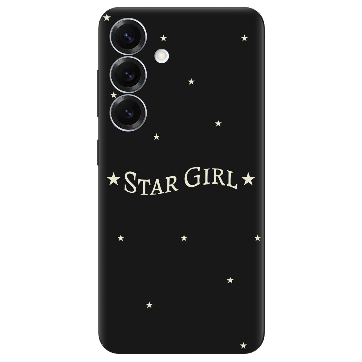 Чохол для Samsung Galaxy S26 Pro чорний матовий soft touch Star girl - фото 1 - Чохли для телефонів