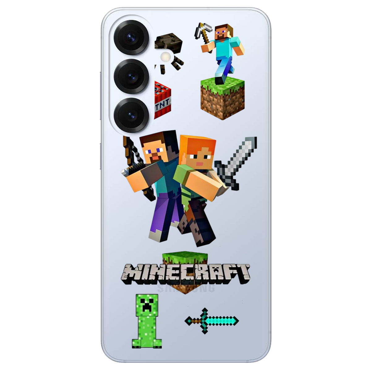 Чохол для Samsung Galaxy S26 Pro прозорий Піксельна пригода - фото 1 - Чохли для телефонів