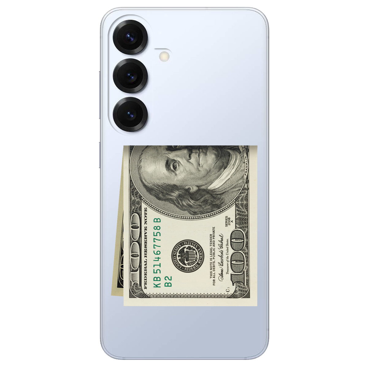 Чохол для Samsung Galaxy S26 Pro прозорий Зігнутий Бенджамін - фото 1 - Чохли для телефонів