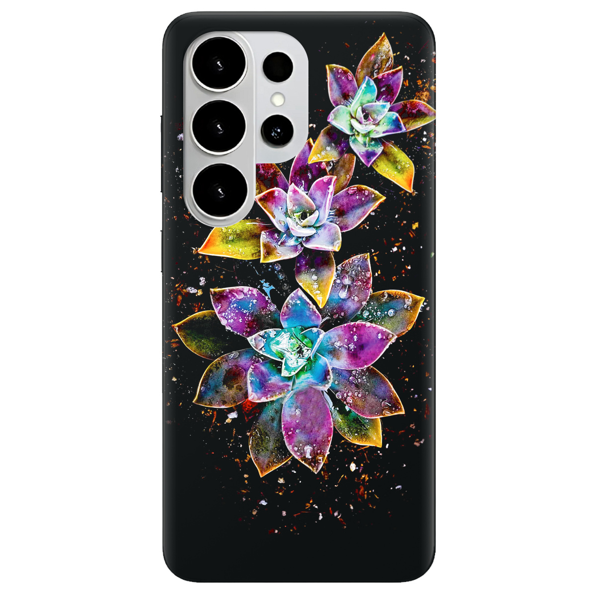 Чохол для Samsung Galaxy S26 Ultra прозорий Magical flowers - фото 1 - Чохли для телефонів