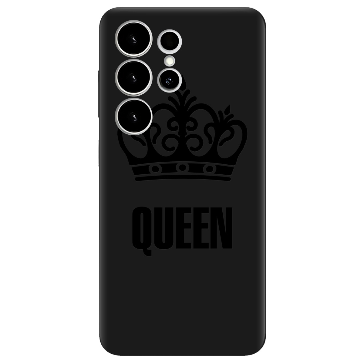 Чохол для Samsung Galaxy S26 Ultra чорний матовий soft touch Queen - фото 1 - Чохли для телефонів