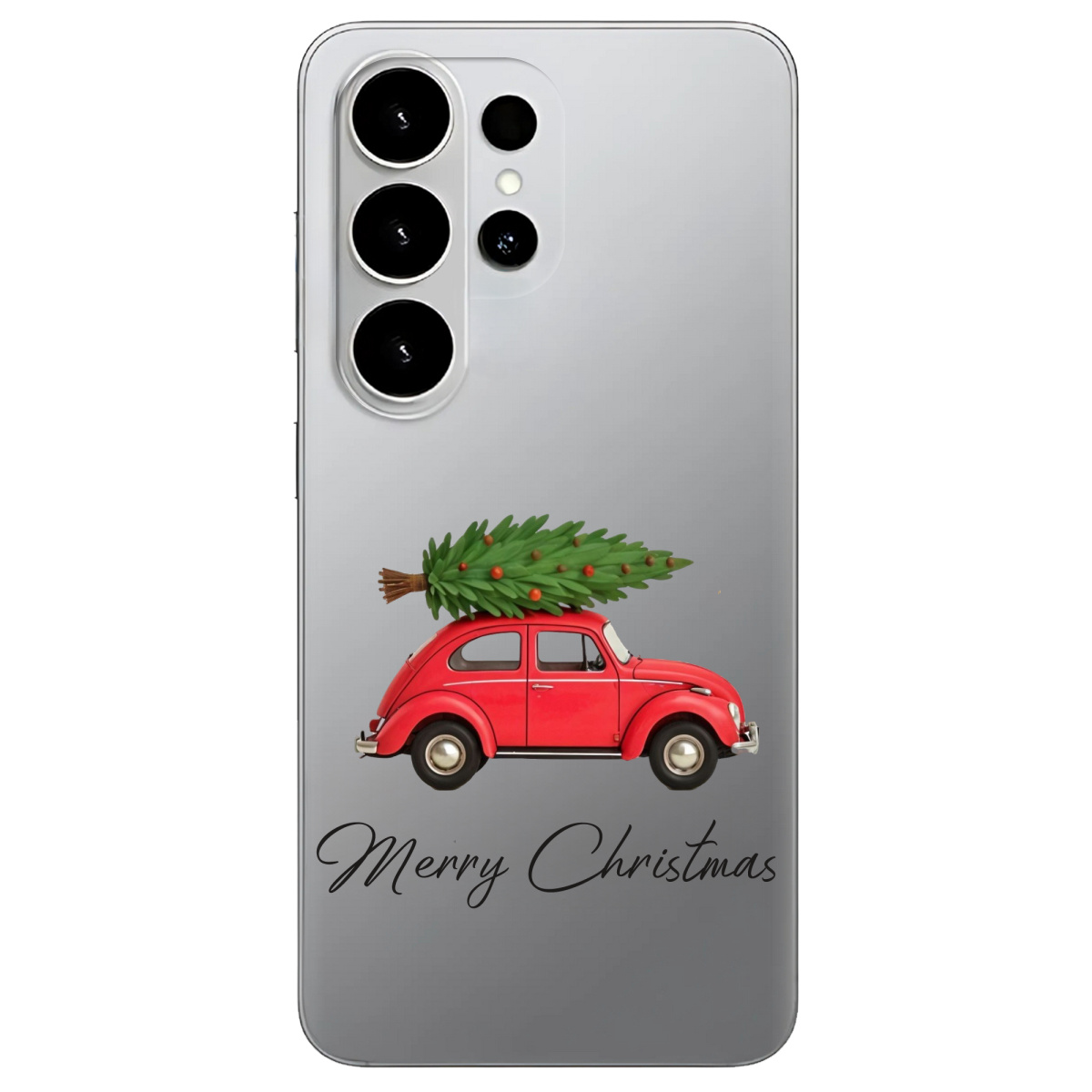 Чохол для Samsung Galaxy S26 Ultra прозорий Christmas on Wheels - фото 1 - Чохли для телефонів