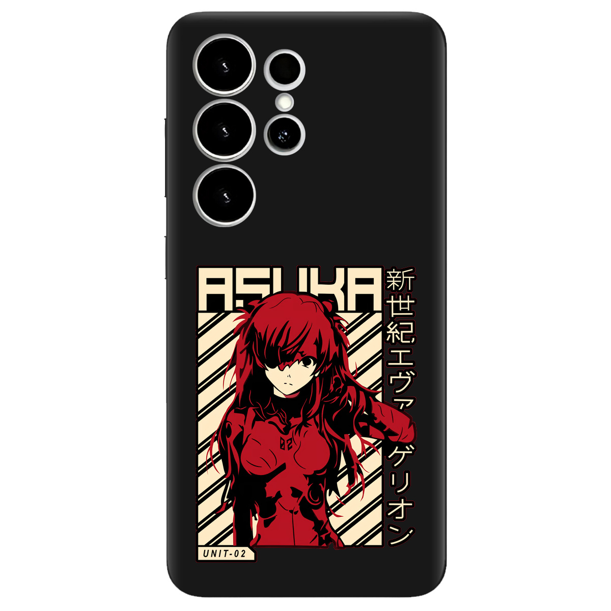 Чехол для Samsung Galaxy S26 Ultra черный матовый soft touch Аска Ленгли - фото 1 - Чехлы для телефонов