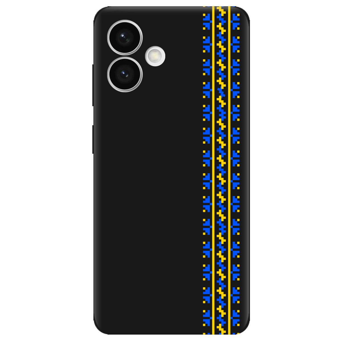 Чохол для Samsung Galaxy S26 Plus чорний матовий soft touch Embroidery - фото 1 - Чохли для телефонів